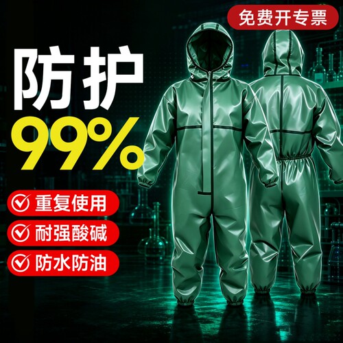 耐酸碱防护服连体全身
