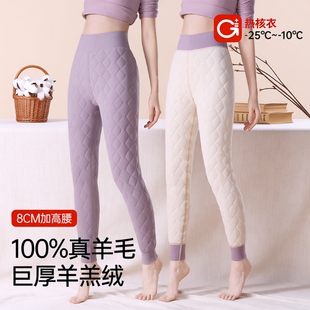 东北羊羔绒棉裤保暖裤女秋裤冬季加绒加厚羊毛打底裤护膝防寒神器