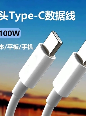 双头typec数据线双口pd100w快充tpyec适用苹果156pro华为ipad转iPhone手机车载苹果笔记本电脑电脑充电线两头