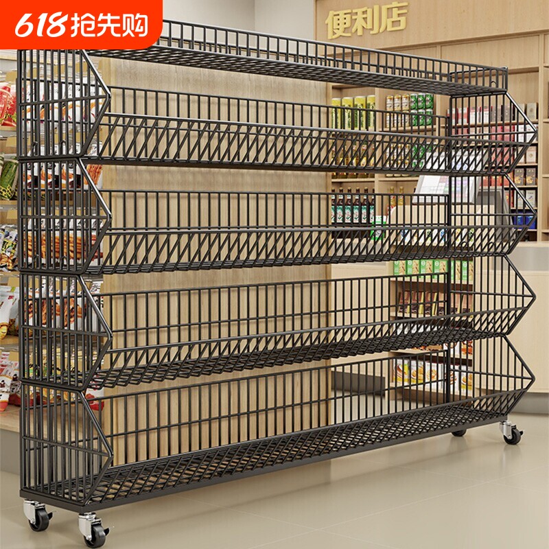 超市货架展示架产品专用多层置物架多功能仓储架可移动样品展示柜