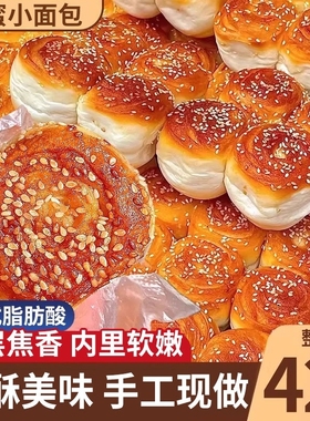老式蜂蜜脆底小面包整箱包装学生宿舍方便速食营养早餐手撕面包