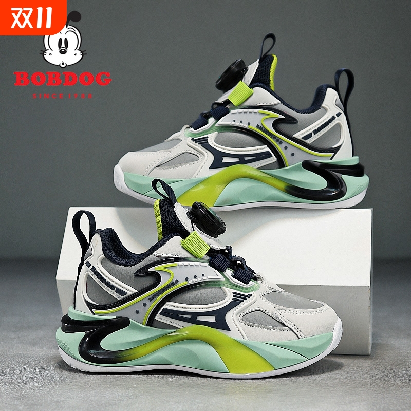 巴布豆男童鞋子春秋防水皮面2025