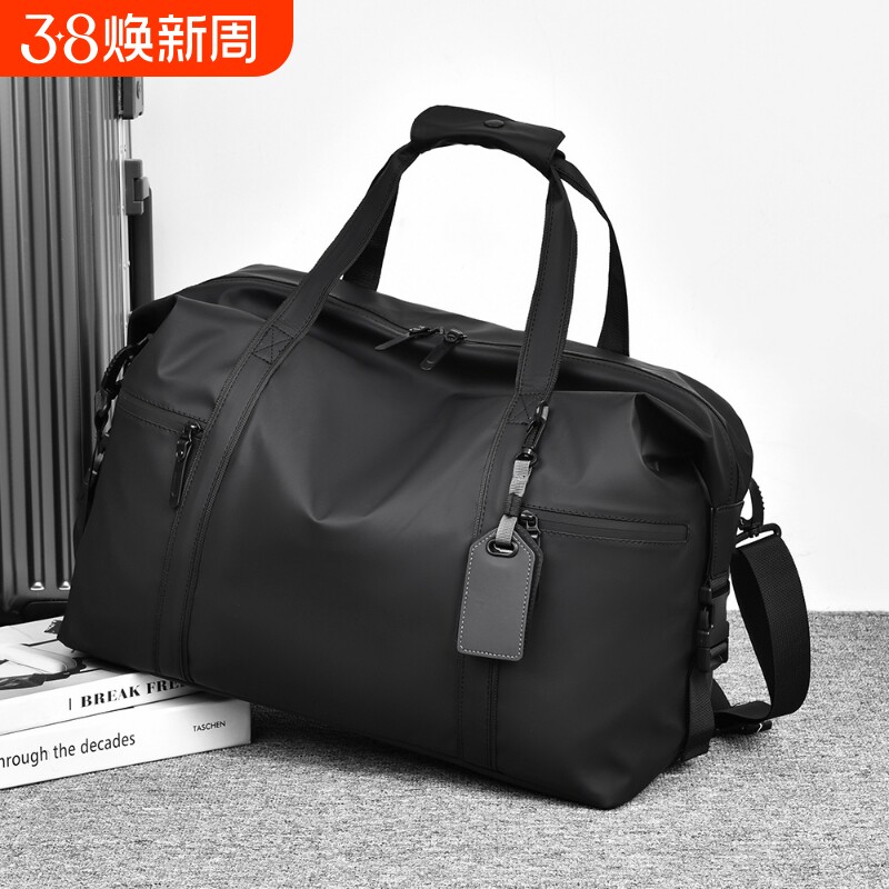 莫黛薇皮质手提包男士商务出差旅行包健身包潮大容量旅游斜挎实用