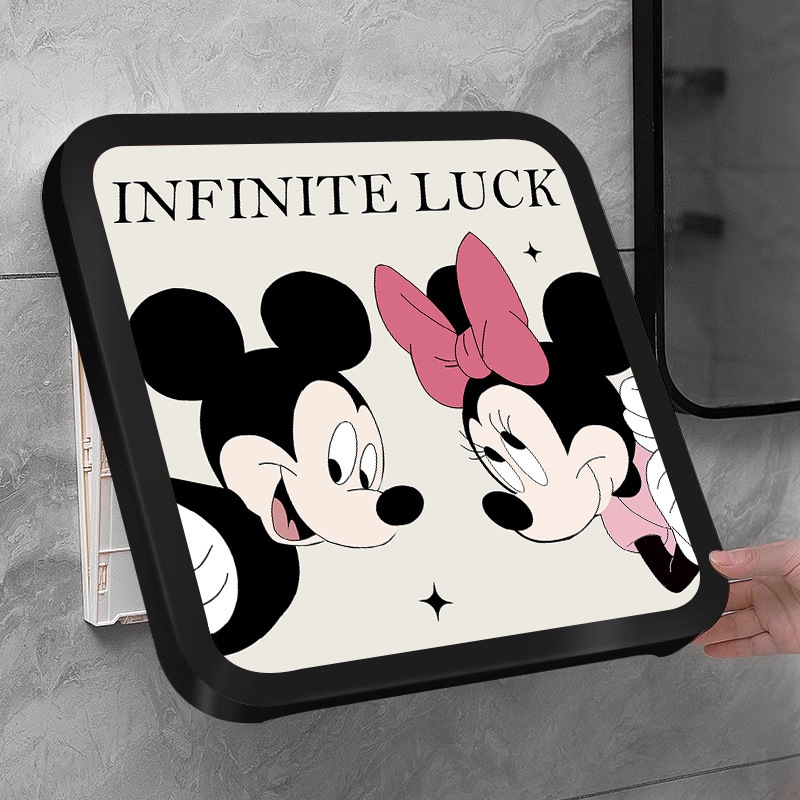 浴室壁画收纳箱可折叠置物架防水卫生间墙上柜子盒洗澡放衣服神器