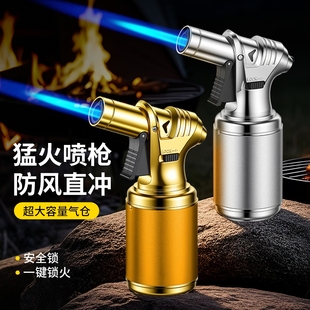 新款金属高温喷枪焊枪直冲气体打火机厨房户外烘焙点艾灸雪茄耐用