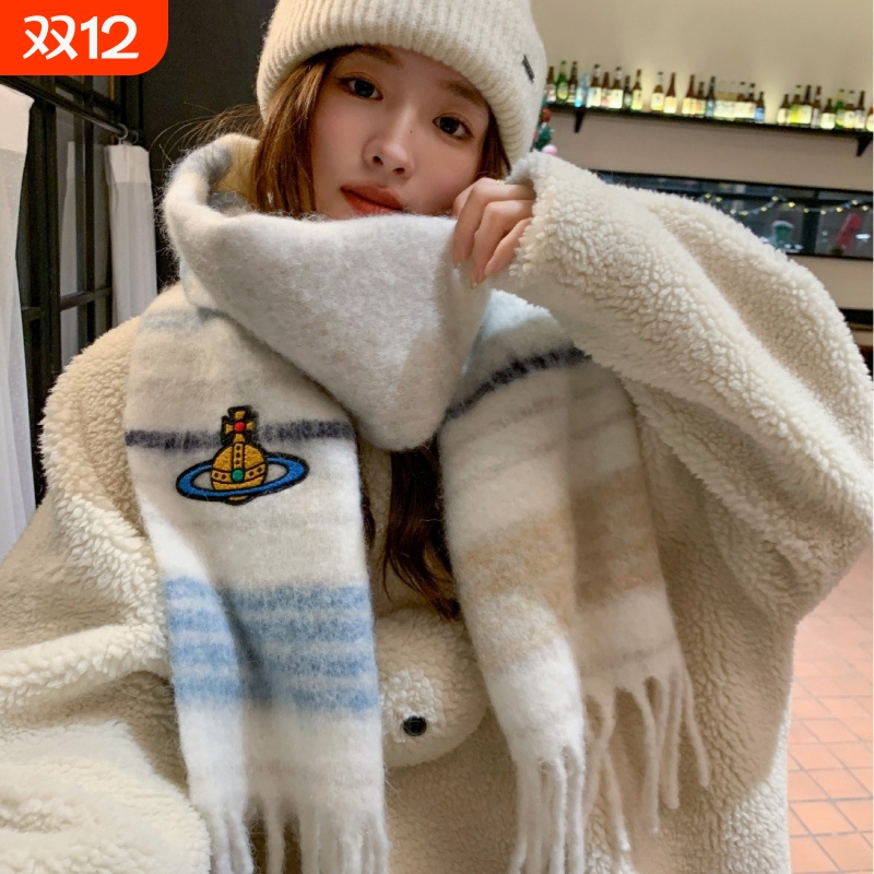 西太后马海毛围巾女|千人加购