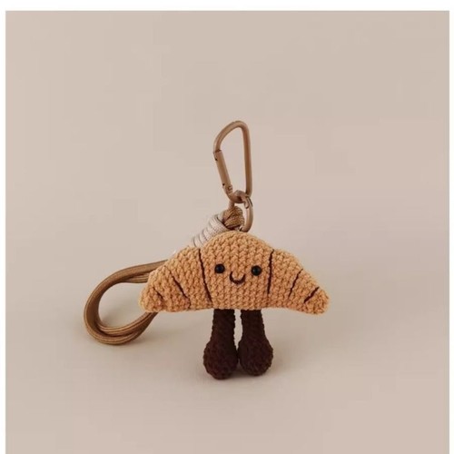 thenabout 牛角面包玩偶公仔包包挂件包挂饰钥匙扣轻奢高级小礼物
