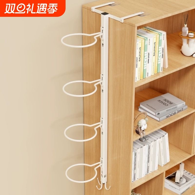 顶挂式球类收纳架篮球收纳架家用挂柜边分层免打孔足球排球放置架