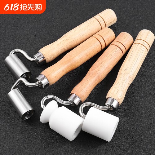 美缝热风枪压边器封边条压轮木工配件异形封边神器不锈钢手动滚轮