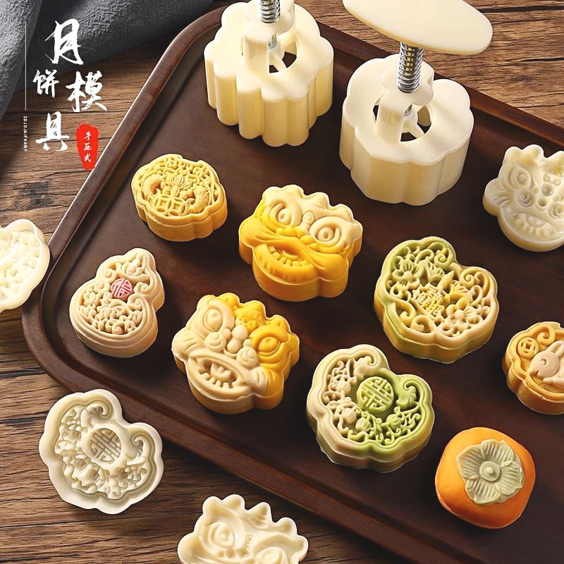 新款手压式月饼模具ABS材质