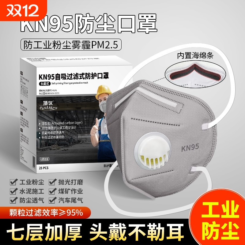 kn95头戴防尘口罩|超3000次加购