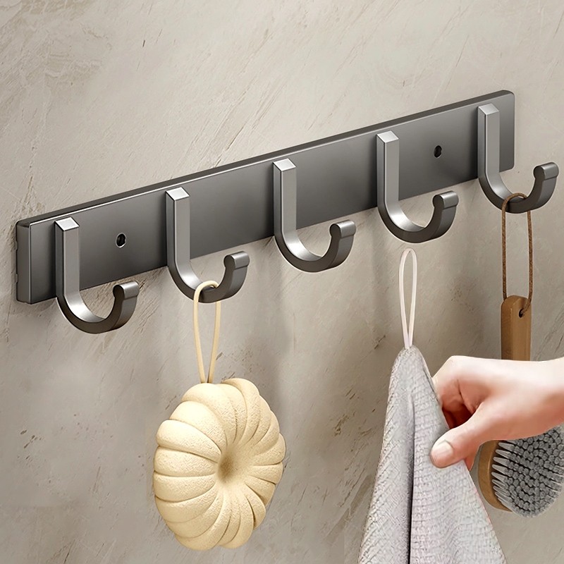 挂钩免打孔强力承重粘胶壁挂卫生间衣服毛巾衣架墙上厨房浴室门后