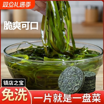 海带丝压缩22克海带干货烘干圆饼海带嫩苗商用压缩片凉拌免煮