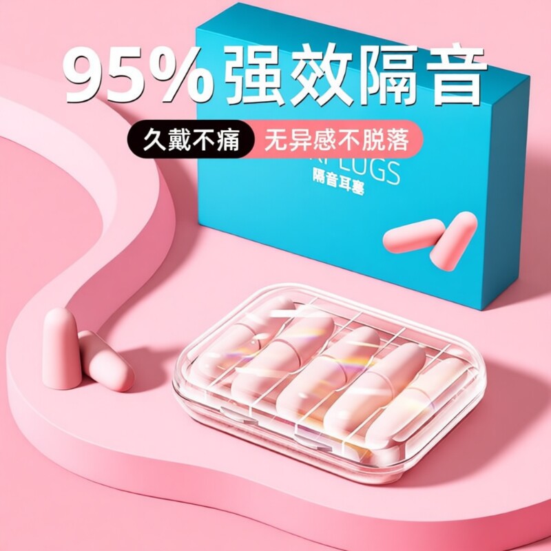 耳塞睡眠睡觉专用超级耳朵隔音神器降防吵海绵静音降噪坐飞机专业