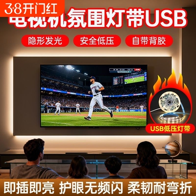 5V低压USB氛围灯带电视机背景灯