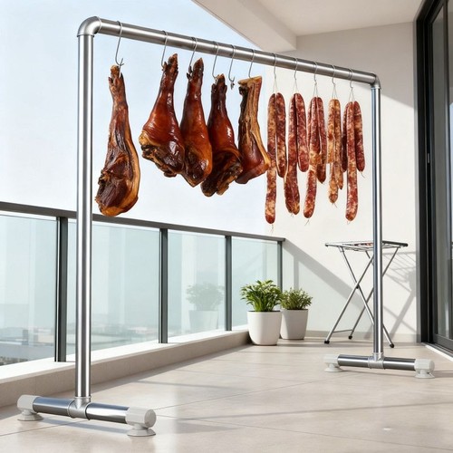 【承重巨稳！】加粗钢管晾肉架