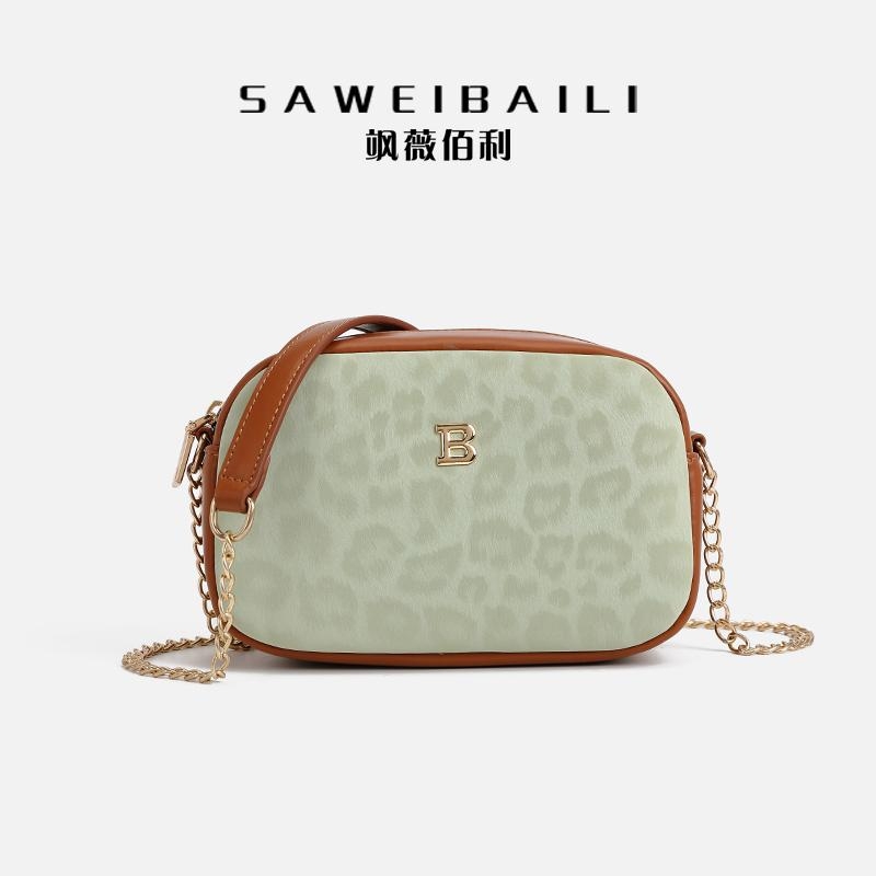 印花百搭2025迷你单肩包包链条相机包女包新款豹纹斜挎包女小方包