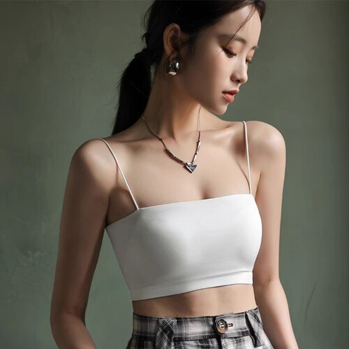 抹胸小吊带美背打底防走光背心