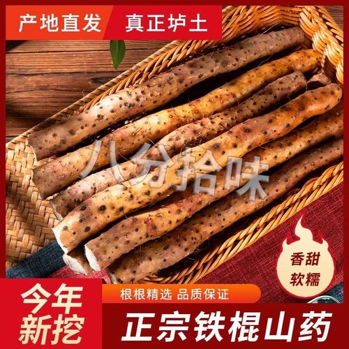 山药河南焦作温县新鲜铁棍粉糯铁杆当季食品温县垆土