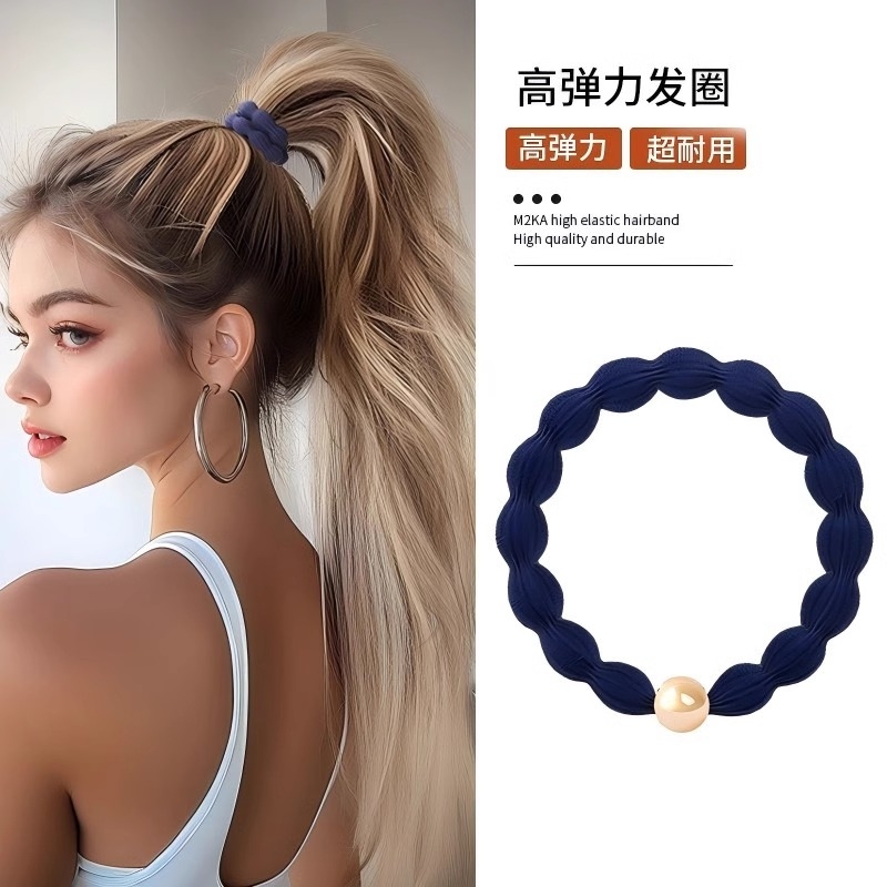 豆豆发圈女扎高马尾新款发绳高弹力耐用橡皮筋高级感运动无痕头绳