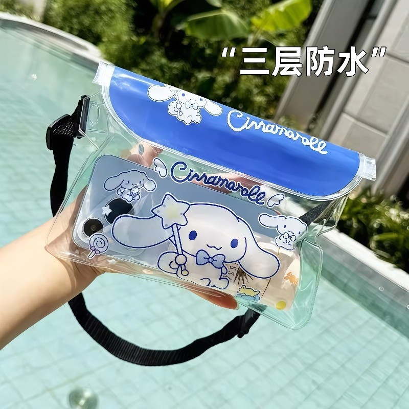 大容量卡通防水腰包可触漂流大号游泳手机水上乐园户外密封手机袋