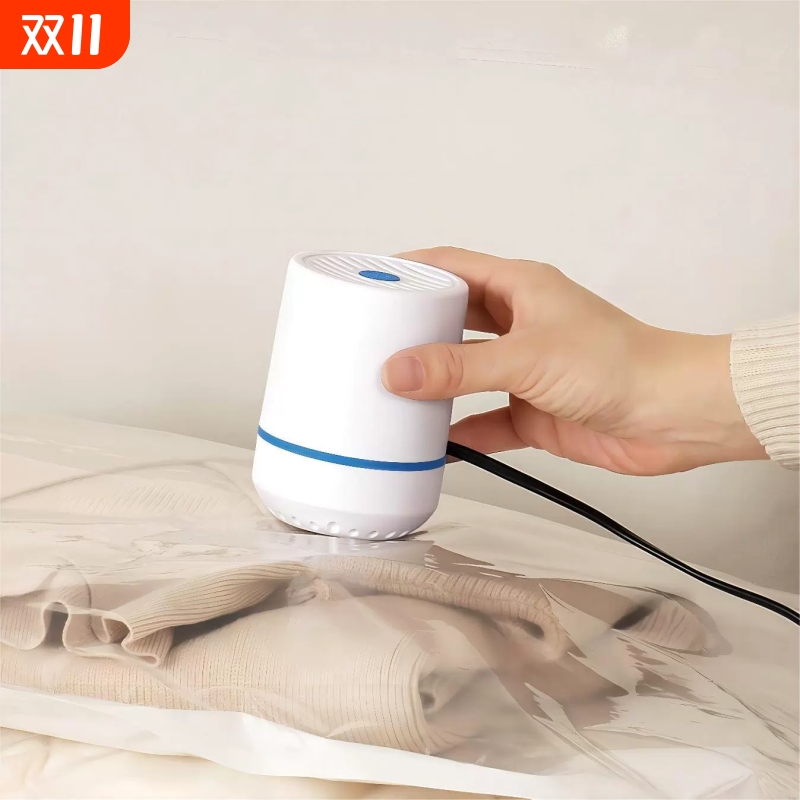 压缩袋电动抽气泵真空机真空泵小型衣服棉被收纳袋游泳圈无线电泵