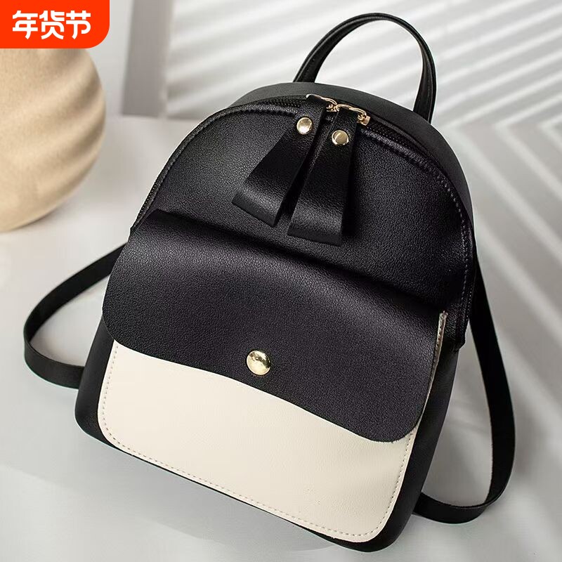 通勤2026新款小背包可单肩斜跨多功能小包手机包简约拼色时尚女包