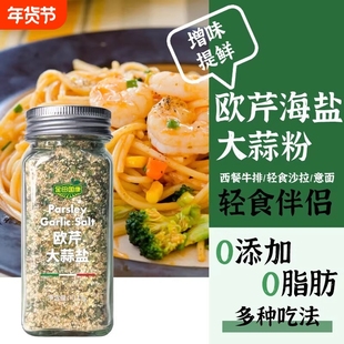 金田国康0欧芹大蒜调味料欧芹碎调料海盐研磨蒜香蒜盐凉拌菜牛排