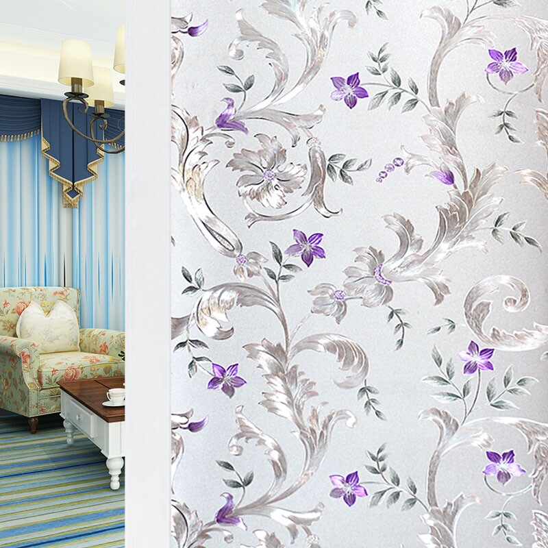 无胶静电玻璃贴膜磨砂浴室卫生间窗户贴纸透光不透明窗花纸防偷窥