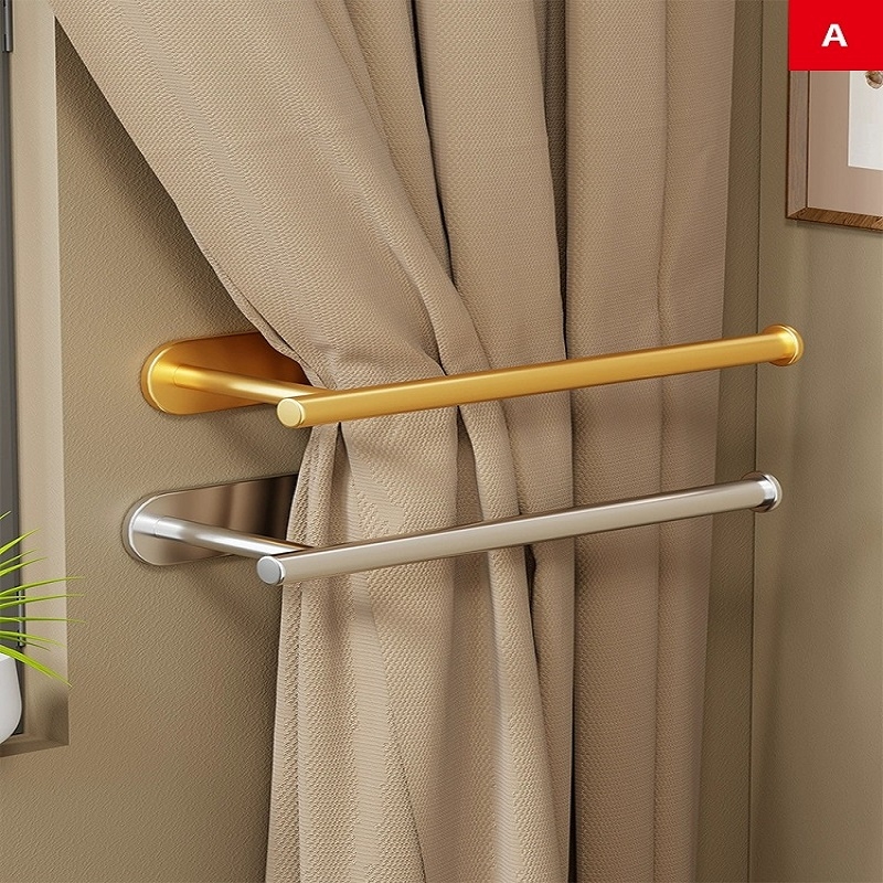 窗帘固定器墙面免打孔浴帘挂钩捆绑带墙钩门帘收纳收拢神器卡扣夹