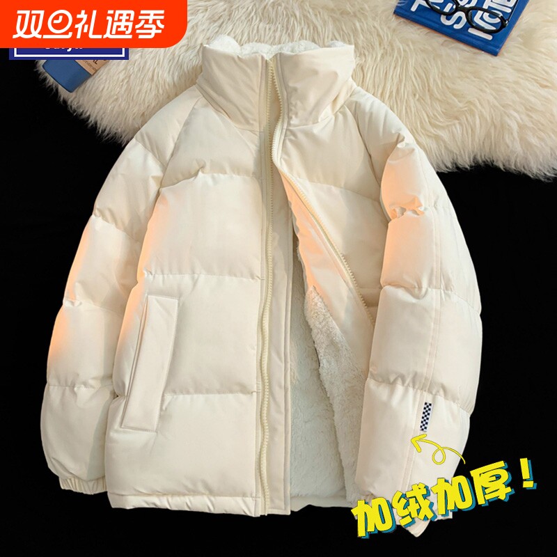 WASSUP JALYN加绒加厚棉衣男女同款冬季宽松保暖户外防风情侣棉服