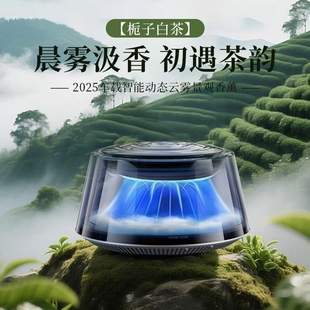 云雾车载香薰2025汽车持久留香男士 香水雾化高档自动喷雾 车内新款