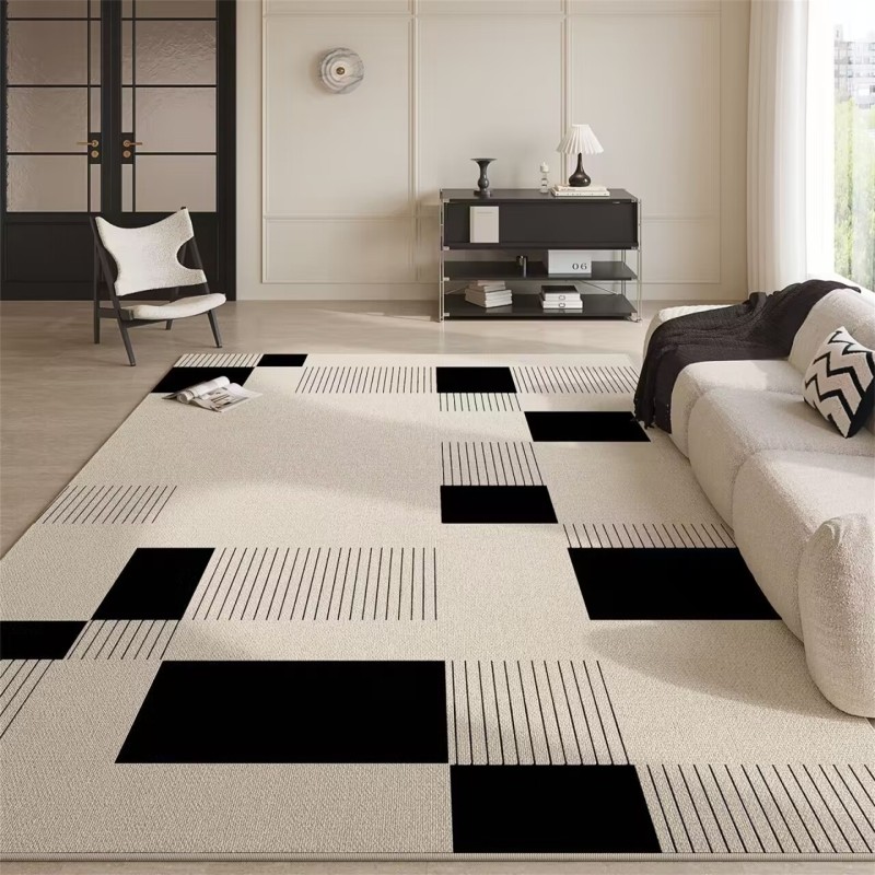 客厅地毯2025新款沙发茶几毯高级轻奢地垫卧室房间床边毯免洗可擦