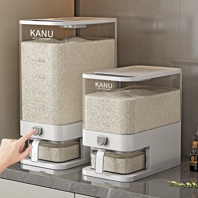米桶家用2025新款米缸储粮桶五谷杂粮收纳盒防虫防潮密封桶食品级