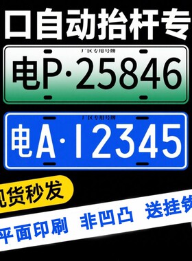 车牌小区停车场进出门禁识别专用新能源地下车库抬杆车号码牌挂钩