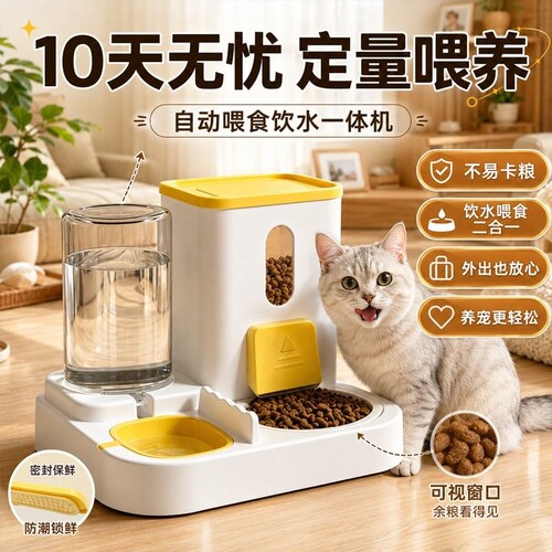 猫碗狗碗自动喂食器|千人加购
