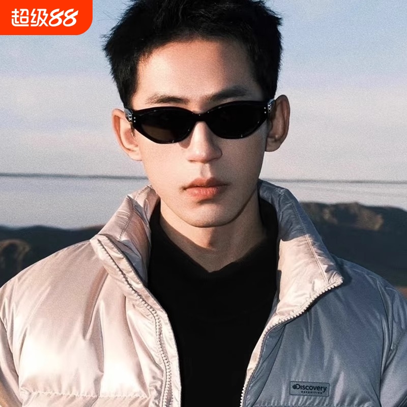 gm墨镜男士痞帅偏光小框猫眼美式复古个性防紫外线近视太阳眼镜女