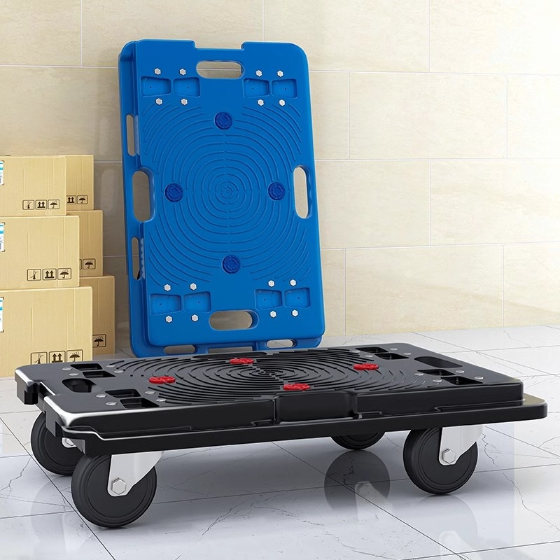 乌龟车平板e车拉货车小货车手推车搬运车老虎车塑料车小拖车重型