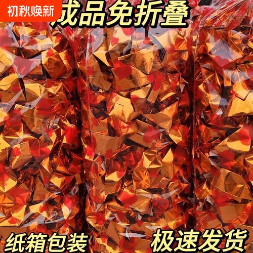成品折纸金色宝加厚金切角手工多种款式锡箔纸通用黄灰节日折叠特大号万两莲花玉皇钱方锭金条黄金四合院土地
