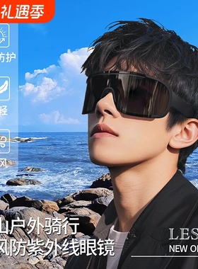 户外运动防风防晒大框太阳镜