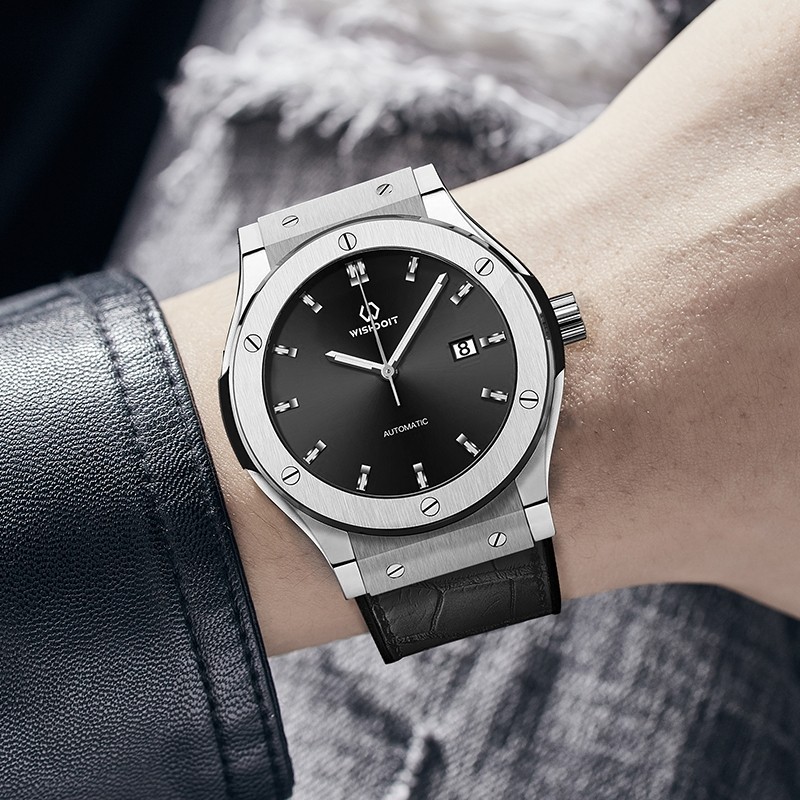 瑞士名表威思登高端奢华男士款时尚休闲全自动机械镂空防水腕表