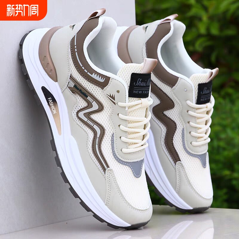 夏季防臭透气凉鞋潮流百搭青少年镂空洞洞网鞋休闲软底防滑跑步鞋