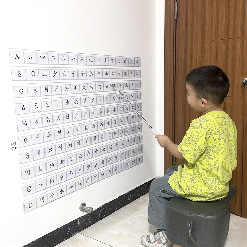【宝宝脑力开发】儿童看图识字卡片墙贴认字卡表早教益智启蒙阅读