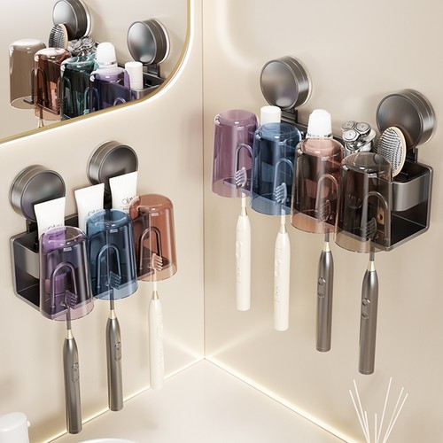 吸盘式牙刷架免打孔|千人加购