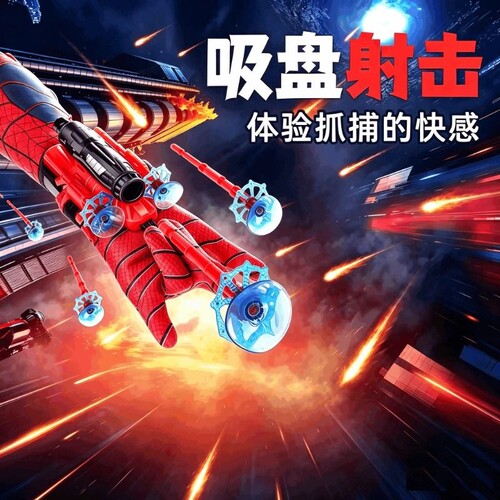 蜘蛛丝发射器手套黑科技吐丝玩具
