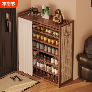 鞋架门口家用多层入户2025简易出租房用室内好看小窄防尘鞋柜收纳