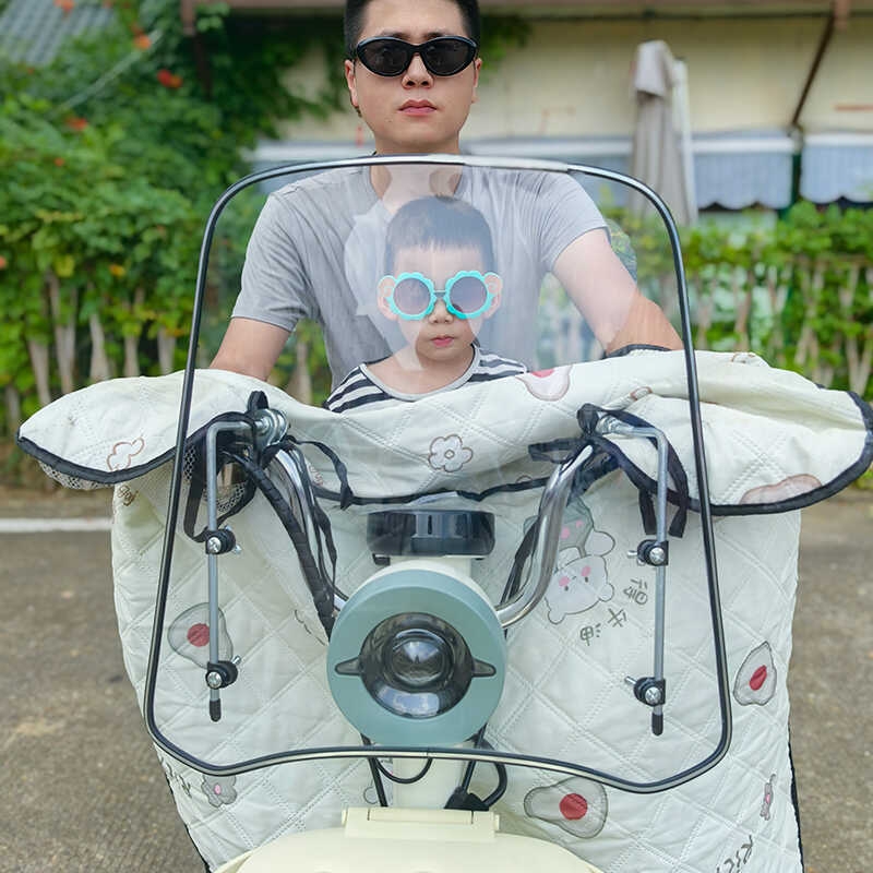 电动车挡风板通用元宇宙摩登台铃电动自行车前风挡护宝宝挡雨新款