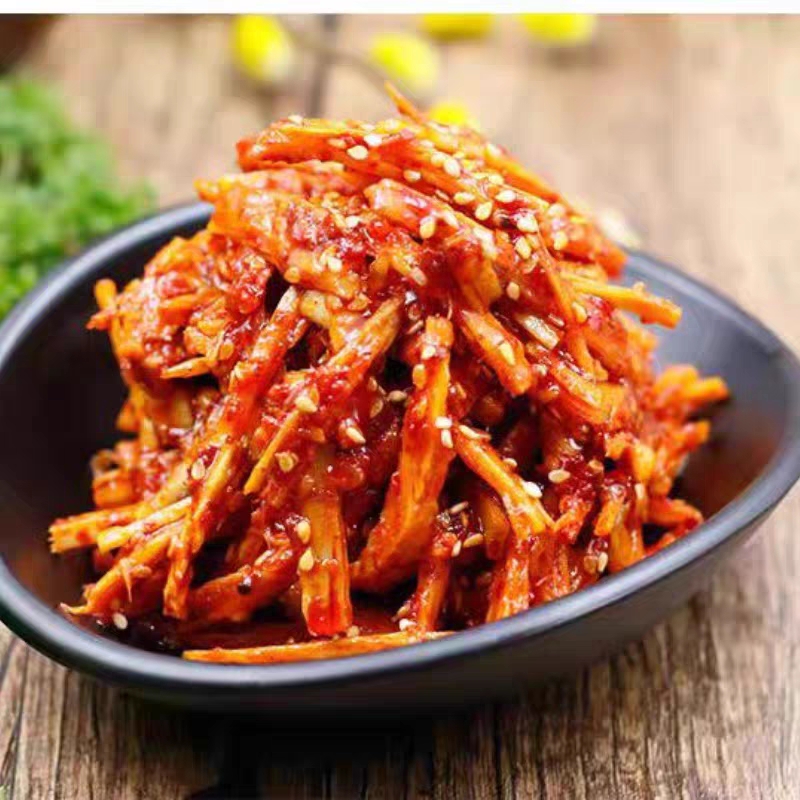 牛板筋薄片即食香甜微辣自拌东北美食下酒休闲零食