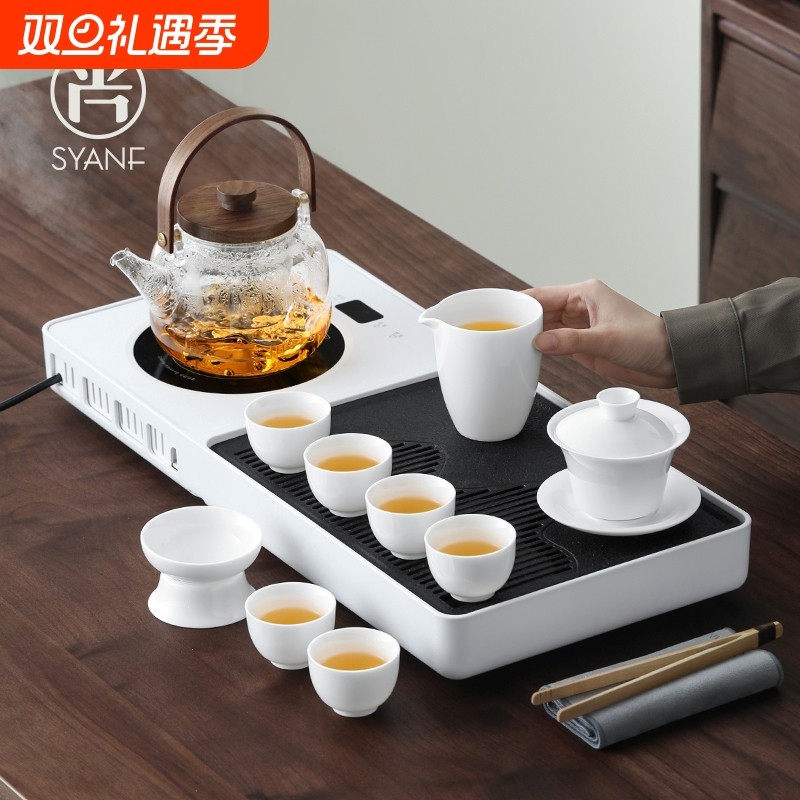 尚言坊小型茶台全自动烧水壶一体