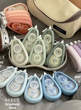 花椒侠修正带顺滑高速干涂改带无毒学生专用修改高颜值30米大容量改正带办公文具蓝色系绿色系紫色系开学粉色